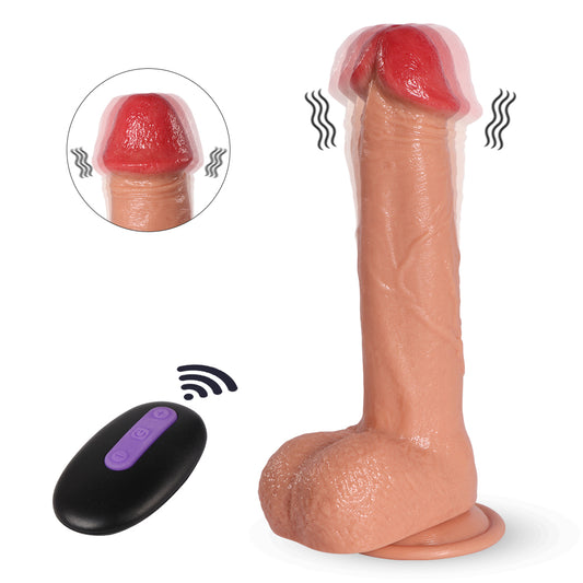 Thrusting Rotating Dildo Sex Toy for Women with 10 Vibration Modes 6 Actions for G Spot Clitoral Anal Stimulation Realistic Cock Vibrator Thruster,Strong Suction Cup