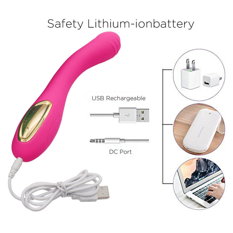 Waterproof Vibrator G Spot Vibrator for Women with 10 Strong Vibration Modes Rechargeable Personal Vibrator for Effortless Insertion Ideal Female Sex Toy for Beginners Couples