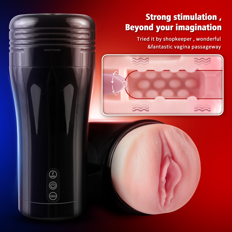 Realistic Textured Pocket Pussy Male Masturbation Stroker