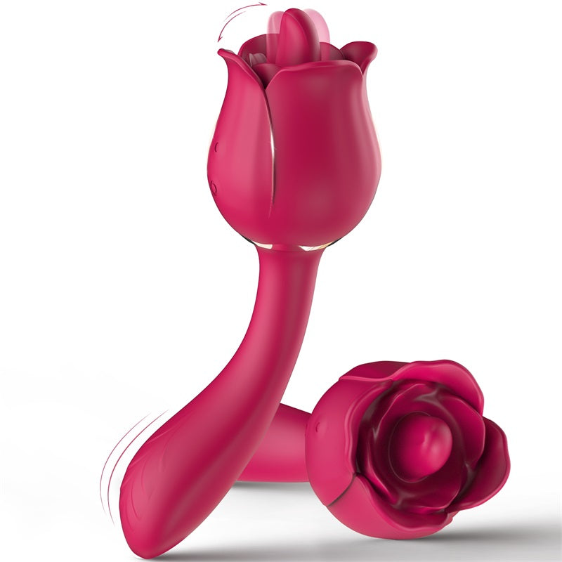 2 in 1 Clitoral Licking & Vibrating Sexual Rose