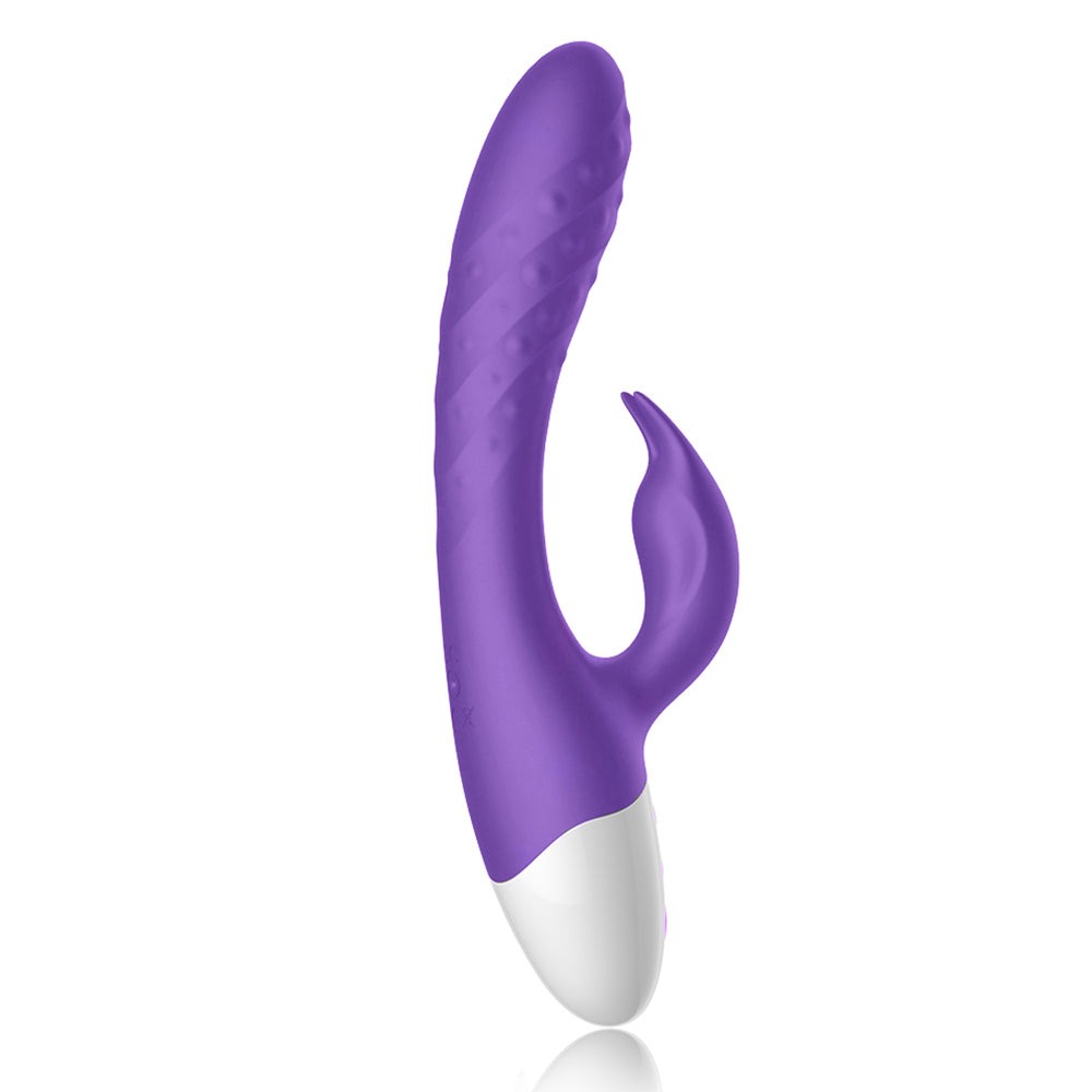 Rechargeable Rabbit Vibrator Silicone Clit Stimulator with 3 Powerful Thrusting Actions 10 Vibration Modes for G Spot Clitoris Stimulation Waterproof Dildo Vibrator Personal Adult Sex Toy for Women