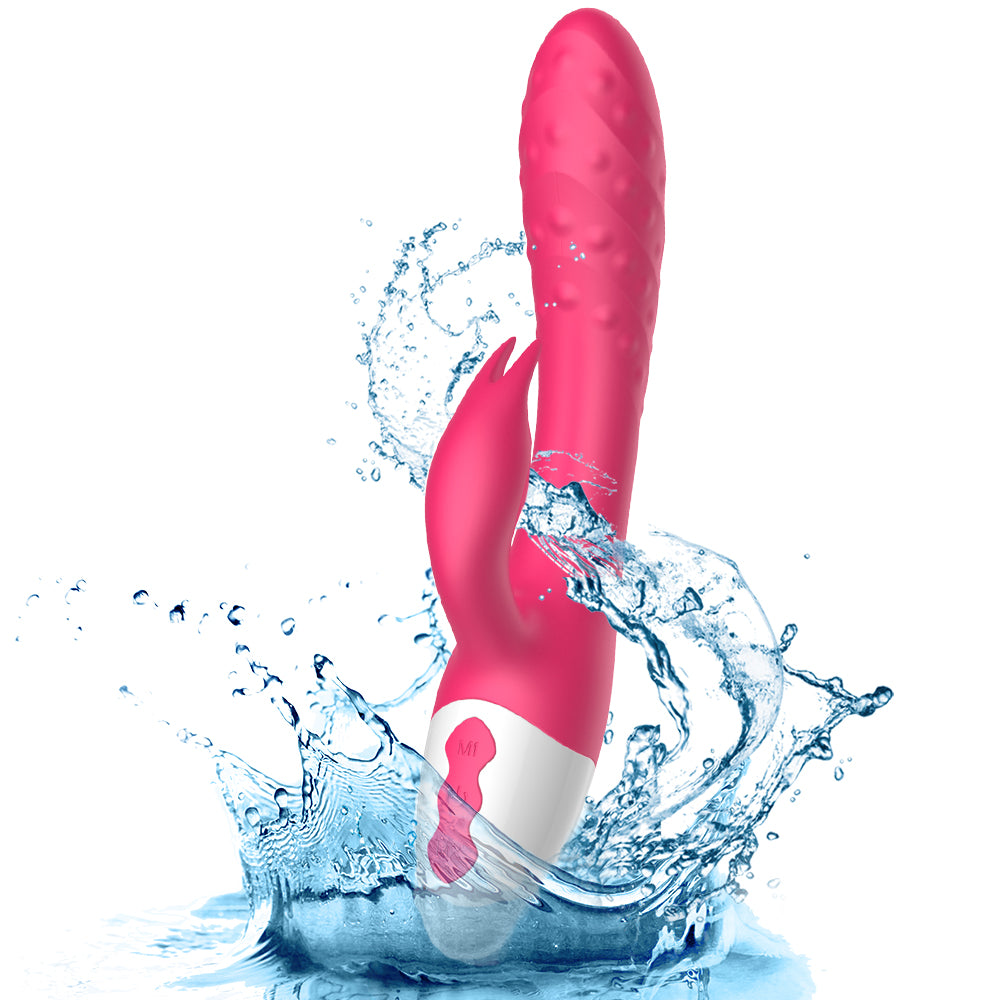 G Spot Rabbit Vibrator Adult Sex Toys with Bunny Ears for Clitoris Stimulation,Waterproof Personal Dildo Vibrator Clit Stimulator 10 Vibration Modes Quiet Dual Motor for Women Rechargeable