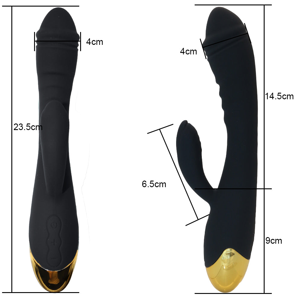 Rechargeable Thrusting Sucking Rabbit Vibrator for Women Waterproof G Spot Vibrator Clitoral Sucker Soft Silicone Sex Vibrator for Her