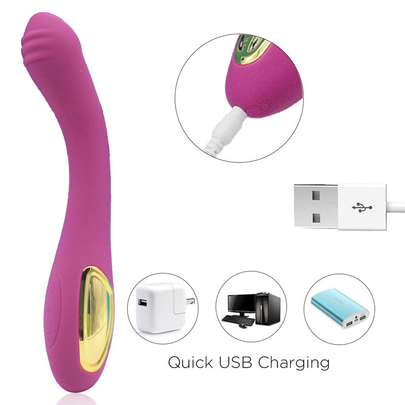 Waterproof Vibrator G Spot Vibrator for Women with 10 Strong Vibration Modes Rechargeable Personal Vibrator for Effortless Insertion Ideal Female Sex Toy for Beginners Couples