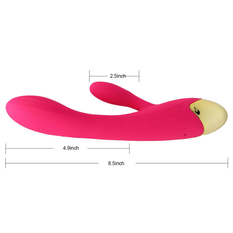 Rechargeable G Spot Rabbit Vibrator Adult Sex Toys Waterproof Personal Dildo Vibrator Clit Stimulator 10 Vibration Modes Quiet Dual Motor for Women