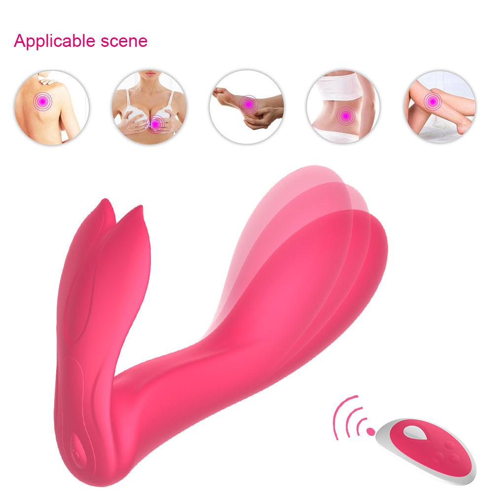 Pulsating Wearable Vibrator for Women with Thrusting Motions Vibrations Silicone Butterflies G Spot Vibrator for Couple or Solo Play Waterproof Rechargeable Remote Control