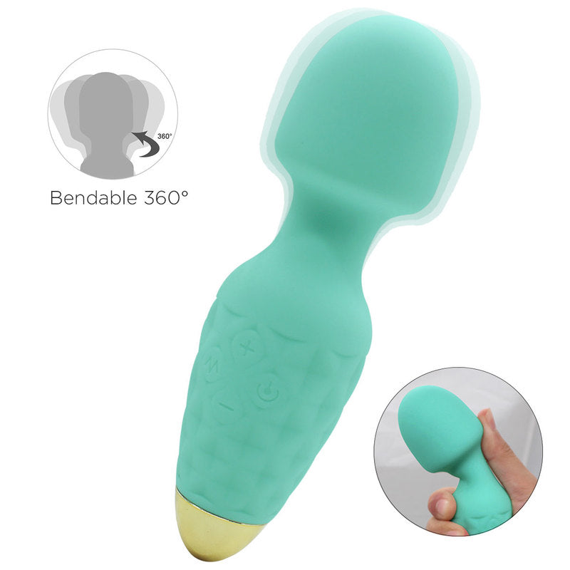 Mini Wand Massager Cordless Hand-held Vibrating Bullet Vibration Massager Shoulder and Back Body Massager