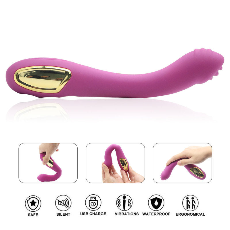 Waterproof Vibrator G Spot Vibrator for Women with 10 Strong Vibration Modes Rechargeable Personal Vibrator for Effortless Insertion Ideal Female Sex Toy for Beginners Couples