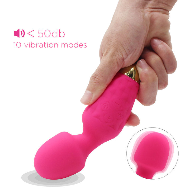 Mini Wand Massager Cordless Hand-held Vibrating Bullet Vibration Massager Shoulder and Back Body Massager