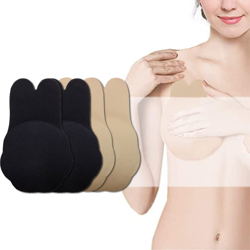 Sticky Bra Push Up Lift Nipple Covers Adhesive Strapless Invisible Backless Bras Plunge Reusable for Women