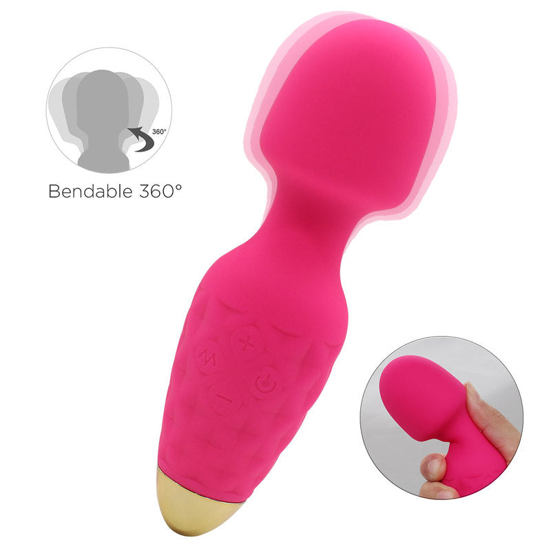 Mini Wand Massager Cordless Hand-held Vibrating Bullet Vibration Massager Shoulder and Back Body Massager