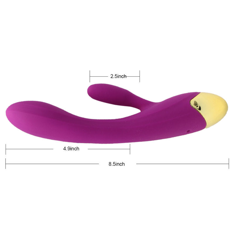 Rechargeable G Spot Rabbit Vibrator Adult Sex Toys Waterproof Personal Dildo Vibrator Clit Stimulator 10 Vibration Modes Quiet Dual Motor for Women