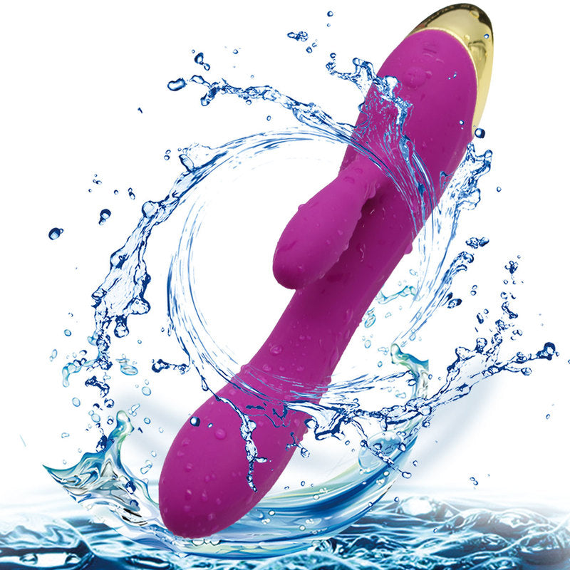 Rechargeable G Spot Rabbit Vibrator Adult Sex Toys Waterproof Personal Dildo Vibrator Clit Stimulator 10 Vibration Modes Quiet Dual Motor for Women