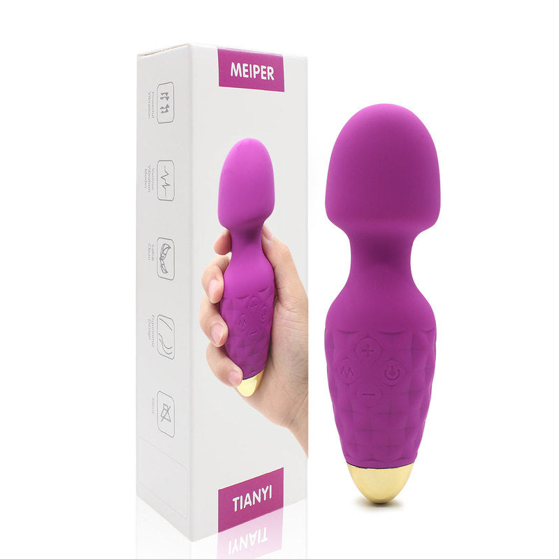 Mini Wand Massager Cordless Hand-held Vibrating Bullet Vibration Massager Shoulder and Back Body Massager