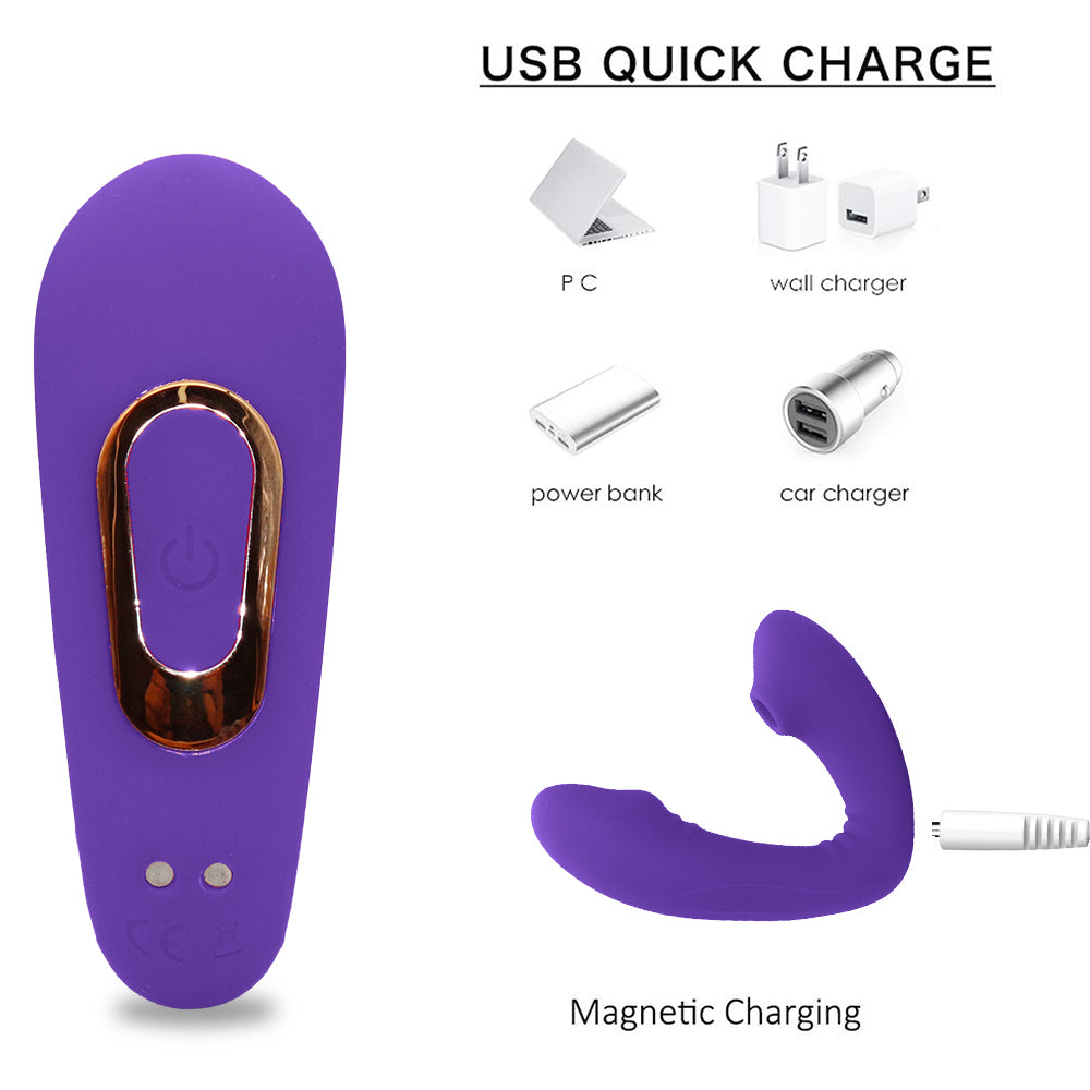 Waterproof G Spot Vibrator with Quiet Dual Motors Clitoris Stimulator Couples Vibrator Toy with Magnetic USB Rechargeable for Couple or Solo Play