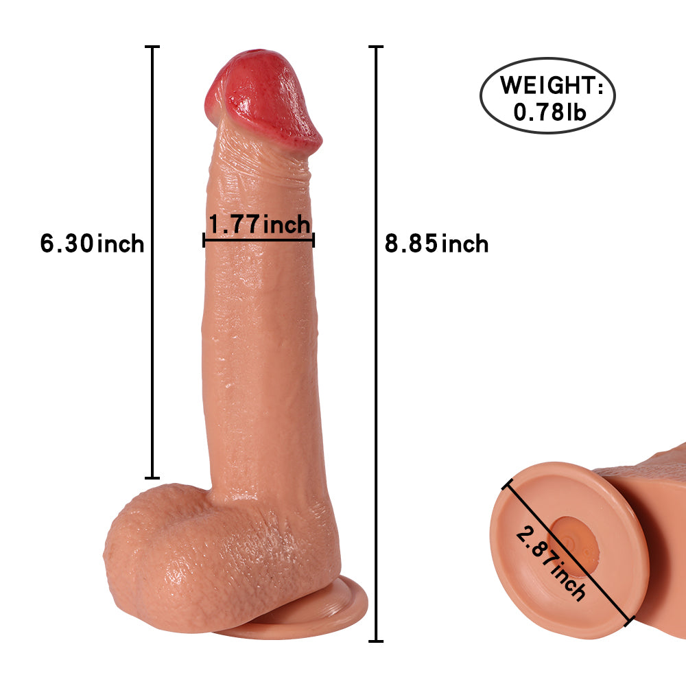 Thrusting Rotating Dildo Sex Toy for Women with 10 Vibration Modes 6 Actions for G Spot Clitoral Anal Stimulation Realistic Cock Vibrator Thruster,Strong Suction Cup