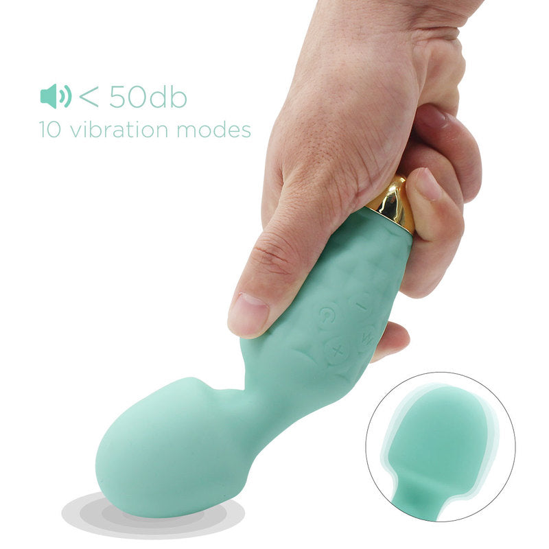 Mini Wand Massager Cordless Hand-held Vibrating Bullet Vibration Massager Shoulder and Back Body Massager