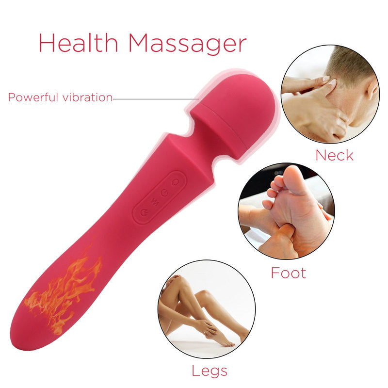 Personal Wand Electric Massager with 10 Powerful Magic Vibrations Rechargeable Handheld Back Massager Wand Massage for Deep Muscles Pain Relief