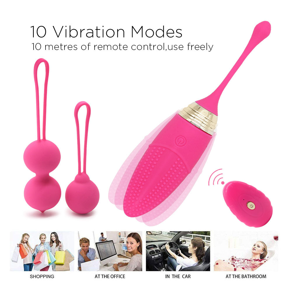 Minc Hot 2 in 1 Kegel Balls for Beginners Ben Wa Balls for Tightening Kegel Exercise Weights-Doctor Recommended for Bladder Control Pelvic Floor Massager Ball Kegel Sets