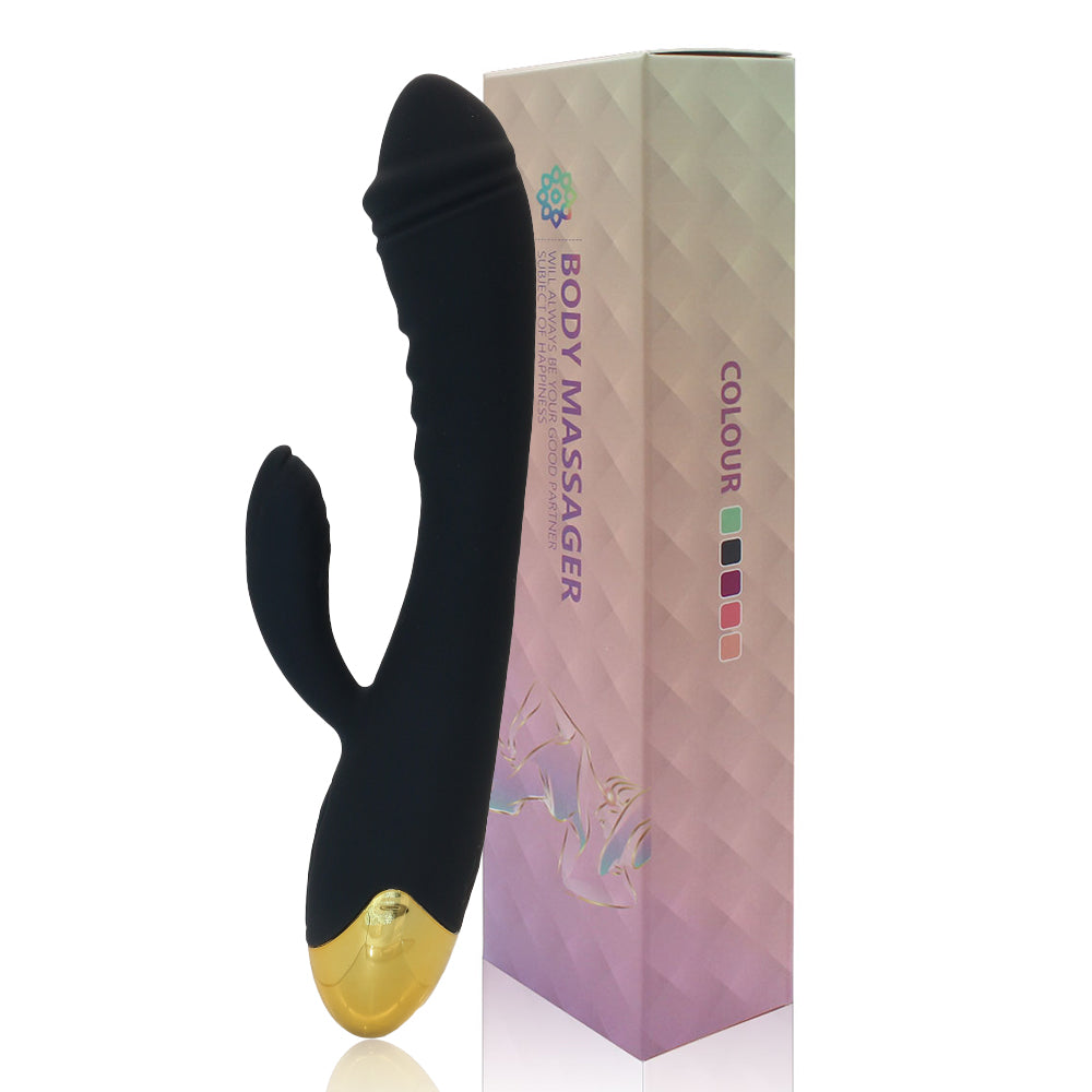 Rechargeable Thrusting Sucking Rabbit Vibrator for Women Waterproof G Spot Vibrator Clitoral Sucker Soft Silicone Sex Vibrator for Her