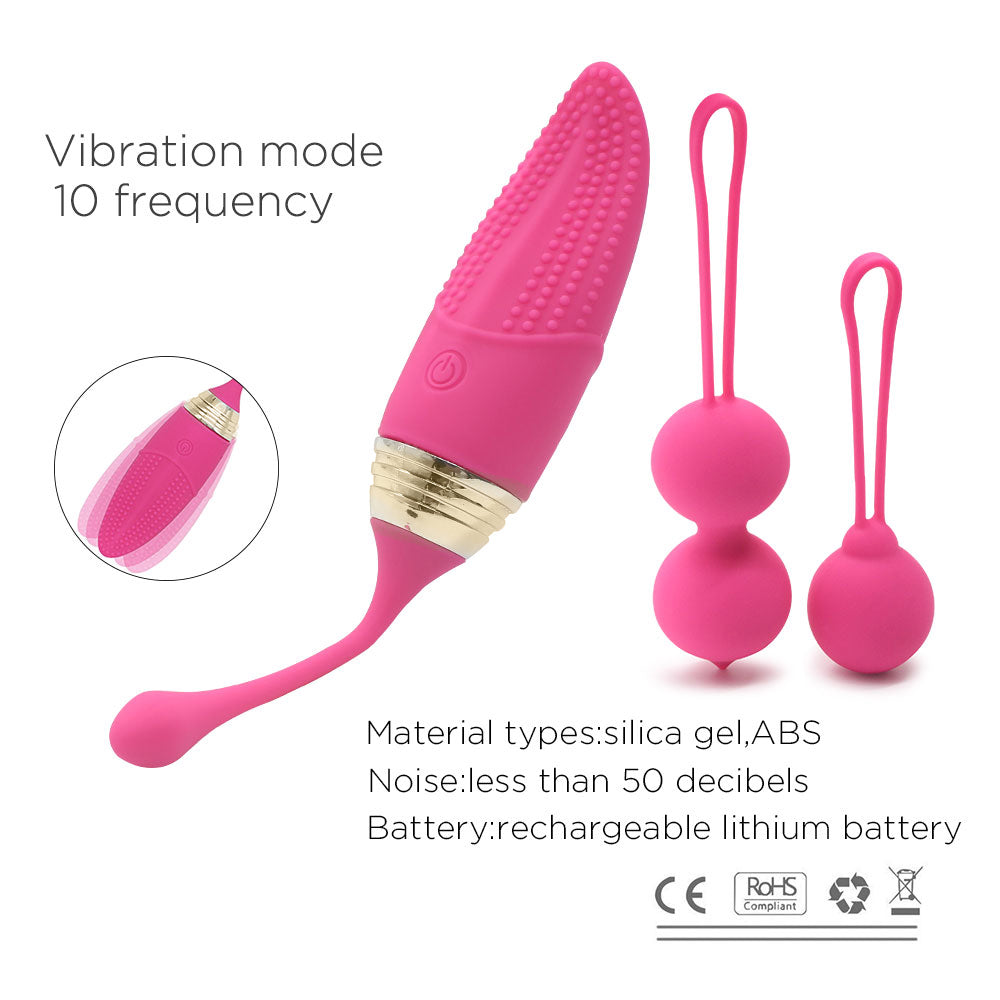 Minc Hot 2 in 1 Kegel Balls for Beginners Ben Wa Balls for Tightening Kegel Exercise Weights-Doctor Recommended for Bladder Control Pelvic Floor Massager Ball Kegel Sets