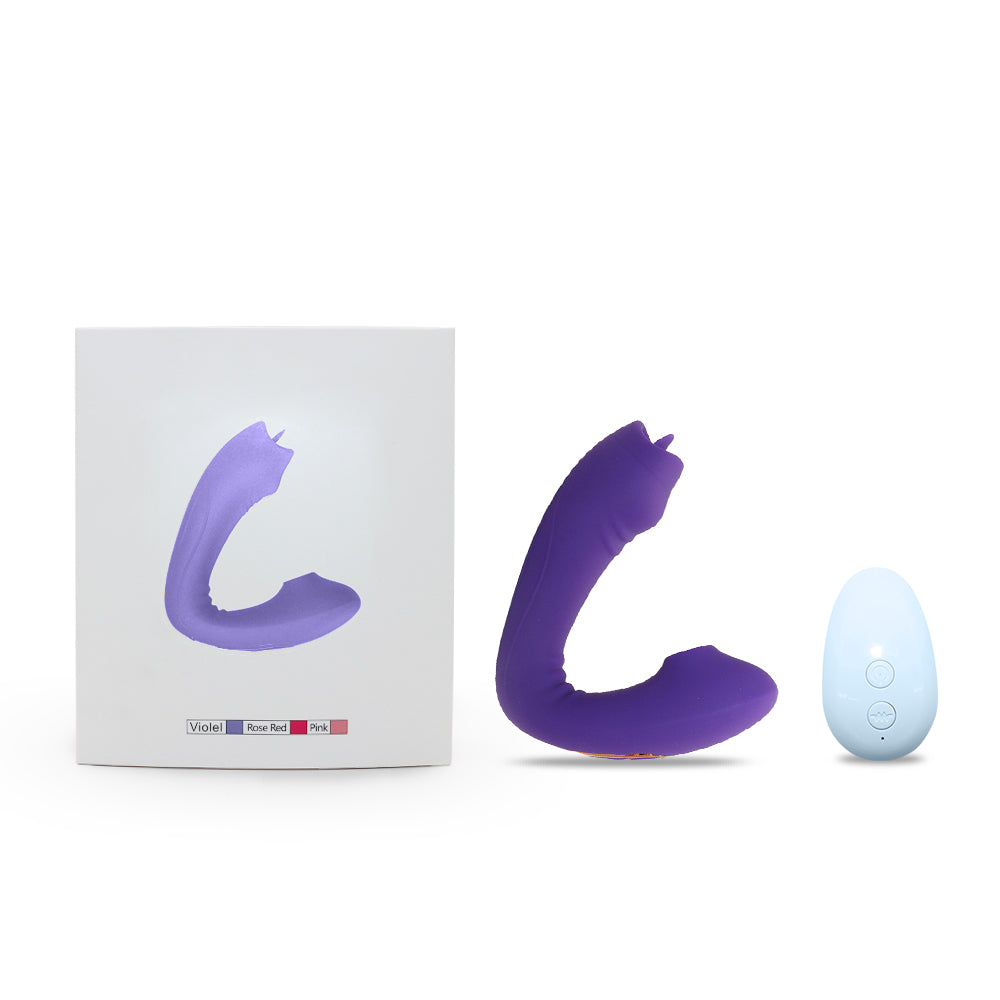 Sucking Vibrator with Sucking Intensities Vibration Modes for Beginner Waterproof Clitoral Stimulator Silicone G Spot Vibrator Rechargeable Clit Sucker for Dual Stimulation