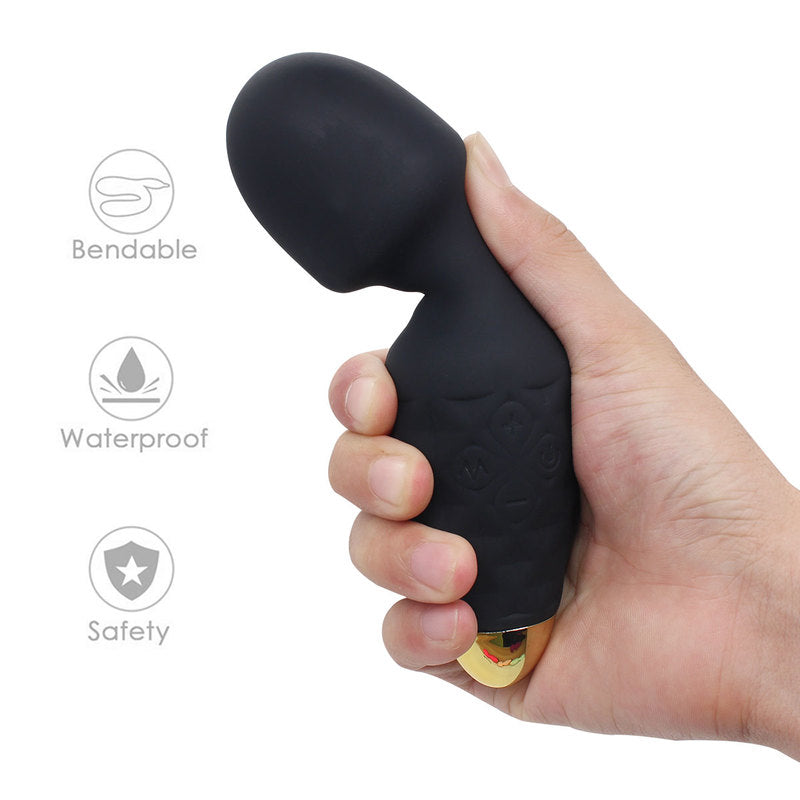 Mini Wand Massager Cordless Hand-held Vibrating Bullet Vibration Massager Shoulder and Back Body Massager