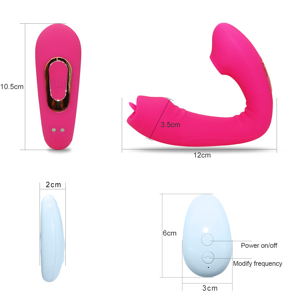 Sucking Vibrator with Sucking Intensities Vibration Modes for Beginner Waterproof Clitoral Stimulator Silicone G Spot Vibrator Rechargeable Clit Sucker for Dual Stimulation