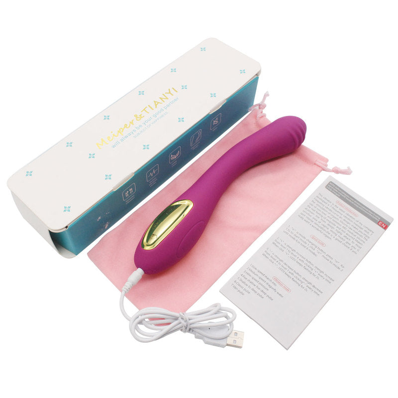 Waterproof Vibrator G Spot Vibrator for Women with 10 Strong Vibration Modes Rechargeable Personal Vibrator for Effortless Insertion Ideal Female Sex Toy for Beginners Couples