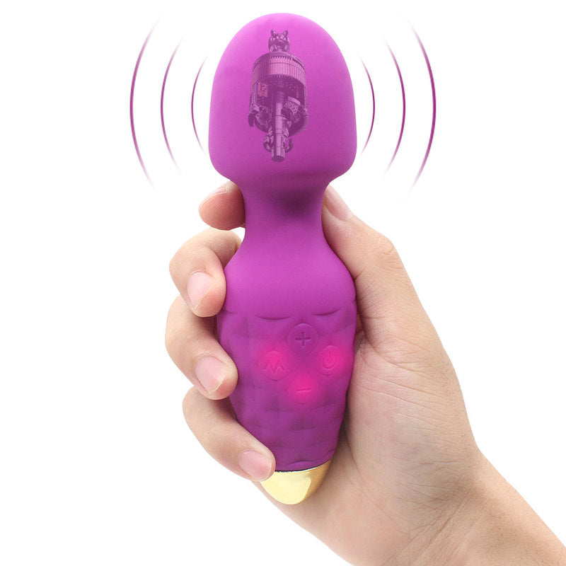 Mini Wand Massager Cordless Hand-held Vibrating Bullet Vibration Massager Shoulder and Back Body Massager