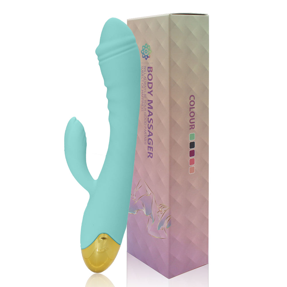 Rechargeable Thrusting Sucking Rabbit Vibrator for Women Waterproof G Spot Vibrator Clitoral Sucker Soft Silicone Sex Vibrator for Her