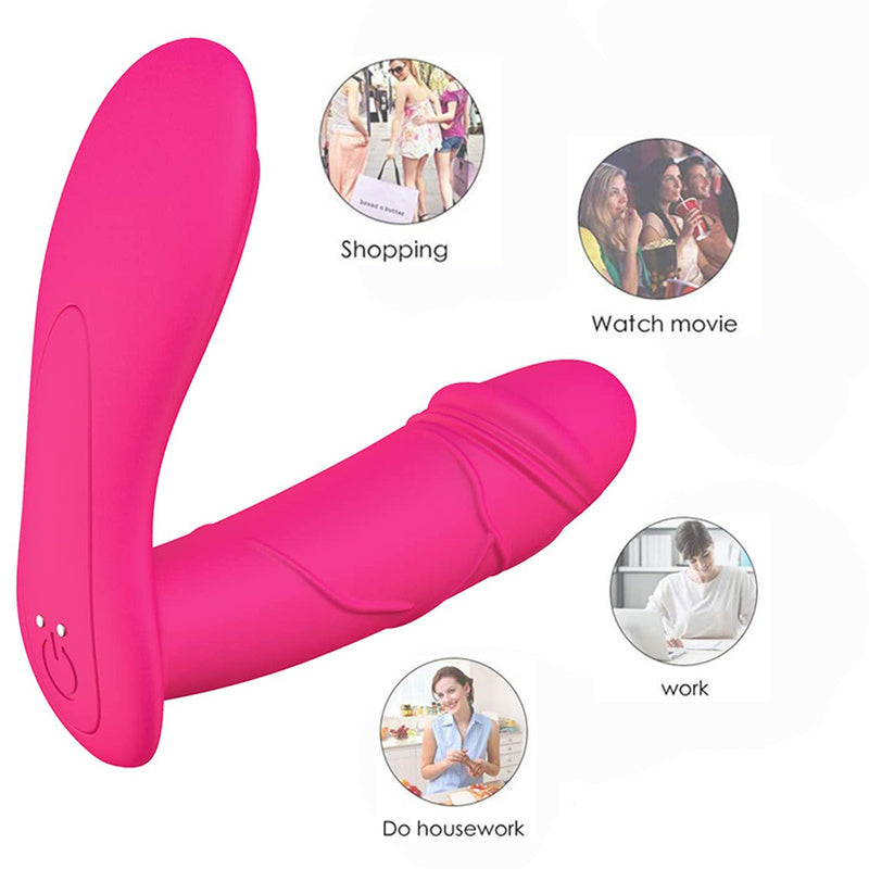 Waterproof G Spot Vibrator with Quiet Dual Motors 10 Vibrations Clitoris Stimulator Couples Vibrator Toy with Magnetic USB Rechargeable for Couple or Solo Play