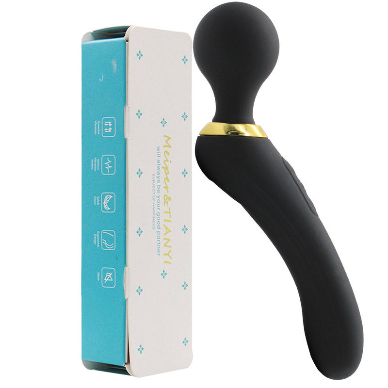 Personal Wand Vibrator with 3 Powerful Speeds 10 Vibration Modes for Men and Women Handheld Realistic Vibrator Adult Sex Toy for Full Body Massage Rechargeable Cordless