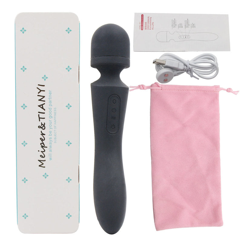 Personal Wand Electric Massager with 10 Powerful Magic Vibrations Rechargeable Handheld Back Massager Wand Massage for Deep Muscles Pain Relief