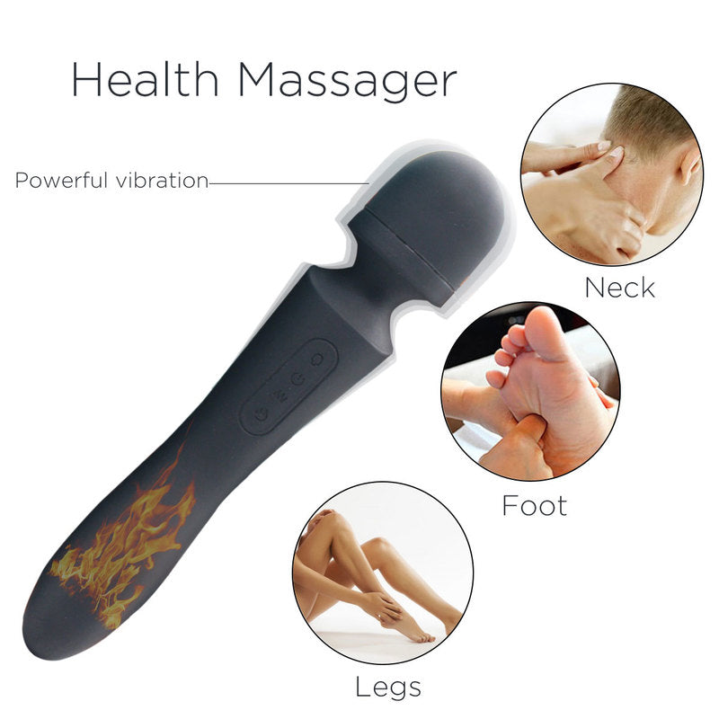 Personal Wand Electric Massager with 10 Powerful Magic Vibrations Rechargeable Handheld Back Massager Wand Massage for Deep Muscles Pain Relief