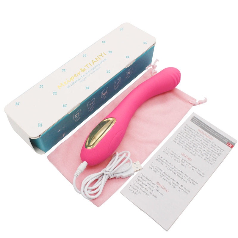 Waterproof Vibrator G Spot Vibrator for Women with 10 Strong Vibration Modes Rechargeable Personal Vibrator for Effortless Insertion Ideal Female Sex Toy for Beginners Couples