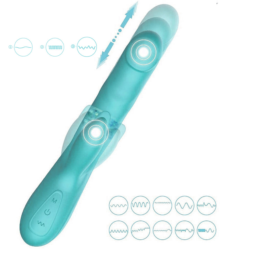 Wand Massager New Upgrade Magic Vibration Modes Handheld Wireless Waterproof Mute Rechargeable Personal Massager for Neck Shoulder Back Body Relieves Muscle Tension