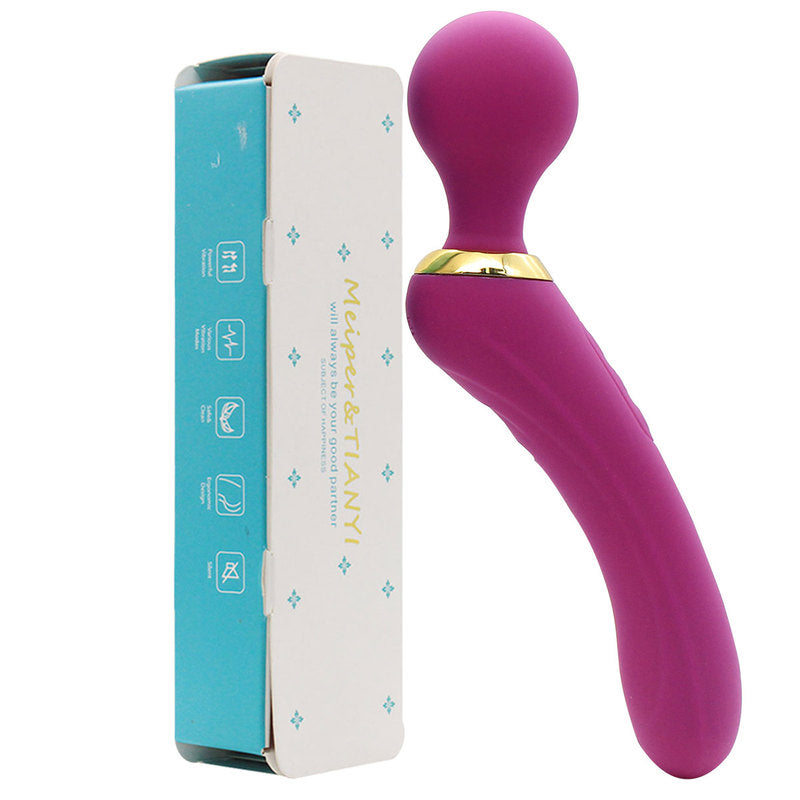 Personal Wand Vibrator with 3 Powerful Speeds 10 Vibration Modes for Men and Women Handheld Realistic Vibrator Adult Sex Toy for Full Body Massage Rechargeable Cordless