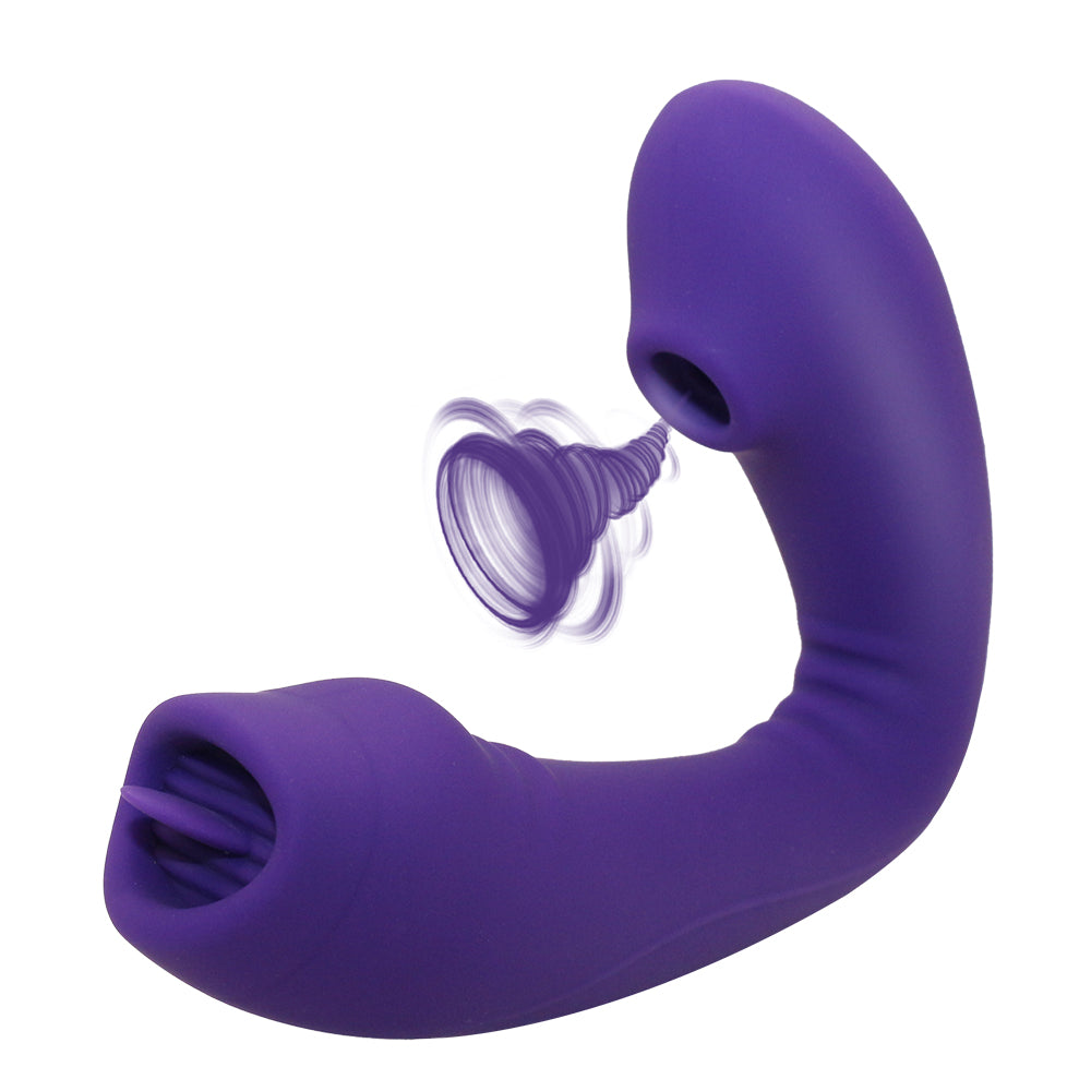 Sucking Vibrator with Sucking Intensities Vibration Modes for Beginner Waterproof Clitoral Stimulator Silicone G Spot Vibrator Rechargeable Clit Sucker for Dual Stimulation