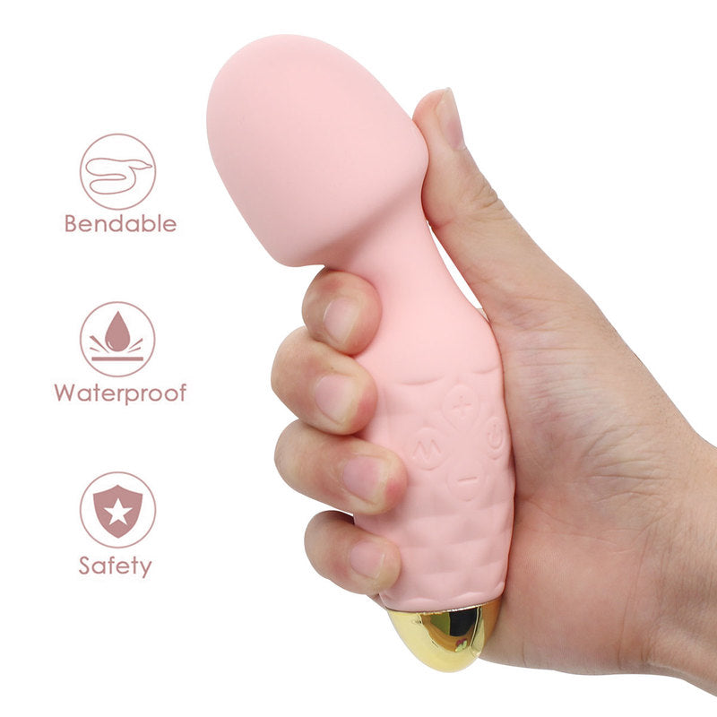 Mini Wand Massager Cordless Hand-held Vibrating Bullet Vibration Massager Shoulder and Back Body Massager