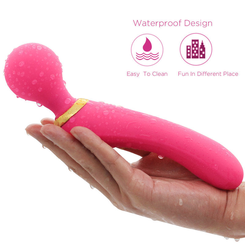 Personal Wand Vibrator with 3 Powerful Speeds 10 Vibration Modes for Men and Women Handheld Realistic Vibrator Adult Sex Toy for Full Body Massage Rechargeable Cordless