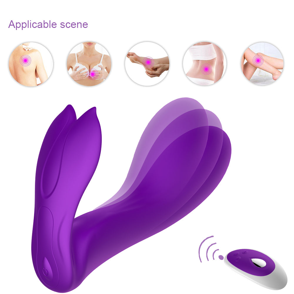 Pulsating Wearable Vibrator for Women with Thrusting Motions Vibrations Silicone Butterflies G Spot Vibrator for Couple or Solo Play Waterproof Rechargeable Remote Control