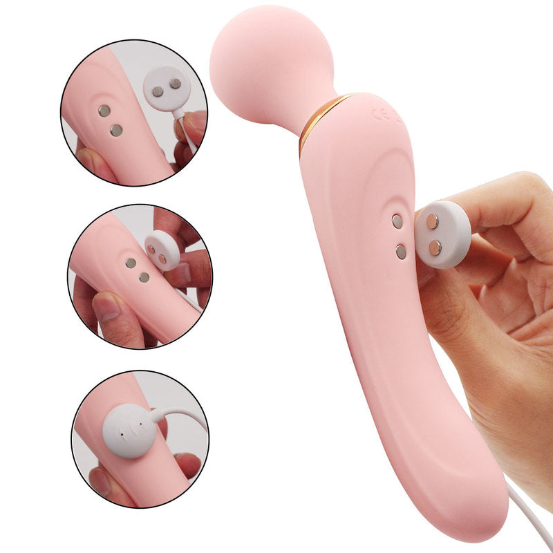 Personal Wand Vibrator with 3 Powerful Speeds 10 Vibration Modes for Men and Women Handheld Realistic Vibrator Adult Sex Toy for Full Body Massage Rechargeable Cordless