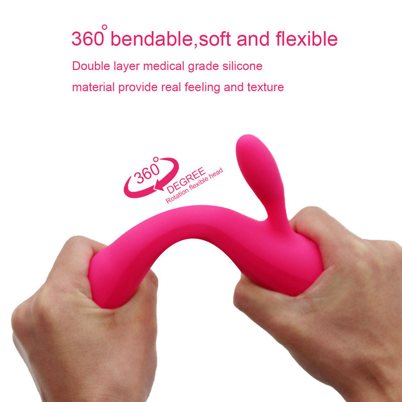 Rechargeable G Spot Rabbit Vibrator Adult Sex Toys Waterproof Personal Dildo Vibrator Clit Stimulator 10 Vibration Modes Quiet Dual Motor for Women