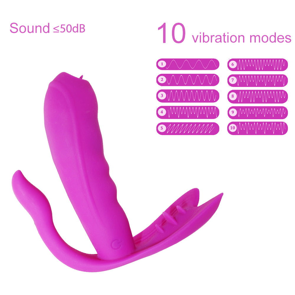 Heating Butterfly G-spot Dildo Wireless Vibrator Wearable Vibrator Sexual Health Clitoral Stimulator Vagina Massage